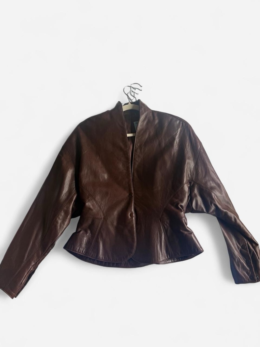 Vintage Women's Brown Leather Jacket